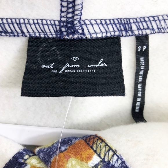 𝅺Urban Outfitters Out From Under Kacy Orange Motif Hoodie NWT - Picture 11 of 14